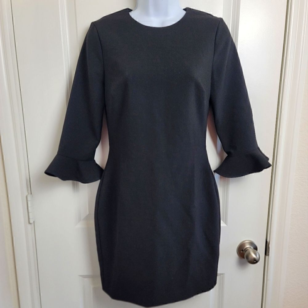 LIKELY Bedford Ruffled Crew Neck Dress